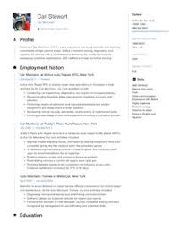 A mechanic resume sample that gets jobs. 10 Car Mechanic Resume Samples Ideas Resume Examples Resume Resume Guide
