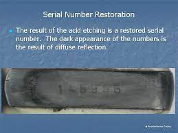 Serial Number Restoration Serial Number A Unique Number