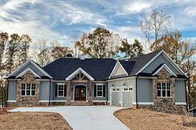 Plan 24382tw 3 Bed Craftsman With Angled Garage For A Rear Sloping Lot Craftsman House Plans Craftsman House Craftsman House Plan