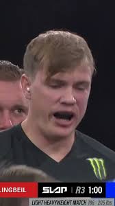 Alan Klingbeil was EATING last night at #PowerSlap7 🍽️