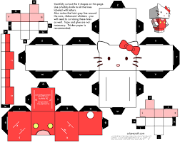 Hello Kitty Cubee Template Hello Kitty Crafts Hello Kitty Colouring Pages Hello Kitty Coloring