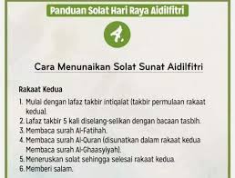 Sholat 5 waktu itu wajib, tetapi bagaimana jika tertinggal? Panduan Dan Cara Solat Hari Raya Sinaran Harian Online Facebook