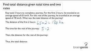 Distance Word Problems Video Lessons Examples Solutions