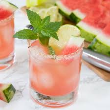 Remove the skin and pith from one half of the watermelon, then dice into cubes. 15 Refreshing Watermelon Cocktail And Mocktail Recipes