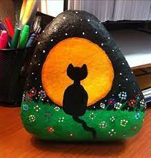 Tasa Kedi Nasil Cizilir Ve Boyanir Evde Diyorsaniz Tas Boyama Kedi Yapimi Ve Cizimleri Tasa Kedi Cizmek Istiyorum Diyenle Pet Rocks Boyali Kayalar Yaratici