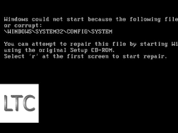 Windows Server: \Config\System Missing Or Corrupt - Youtube
