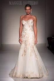 30 Romantic Dresses With Rose Gold Accents Gold Lace Wedding Dress Rose Gold Wedding Dress Gold Wedding Gowns