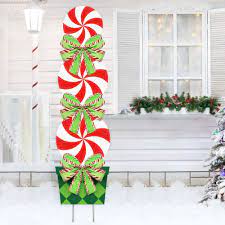 Maybe you would like to learn more about one of these? Buy Oriental Cherry Candy Christmas Decorations Outdoor 44in Peppermint Xmas Yard Stakes Giant Holiday Decor Signs For Home Lawn Pathway Walkway Candyland Themed Party Red White Green Online In Turkey B07xyp6qkq