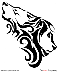 Black And White Wolf Tattoo Meaning Wolf Tattoos Wolf Tattoos Tribal Wolf Tattoo Tribal Lion