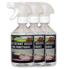 Pour enlever de la mousse polyuréthane, il n'existe malheureusement. Nettoyant Mousse Expansive Polyurethane Mains Maison Etanche