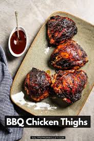 Bbq Chicken Thighs Recipe In 2020 Bbq Recipes Bbq Chicken Thighs Bbq Dishes