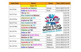 Full schedule, time table, squad, fixtures, venue, timings, other details. Learn New Things Icc Mens T20 World Cup 2020 Schedule Time Table