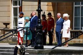Pageantry, political jibes mark Trump's ...