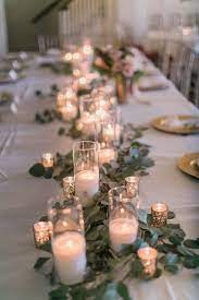 20 Romantic Wedding Centerpieces With Candles Roses Rings Romantic Wedding Centerpieces Greenery Wedding Centerpieces Wedding Table Centerpieces