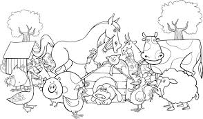 Dibujo Granja Para Colorear