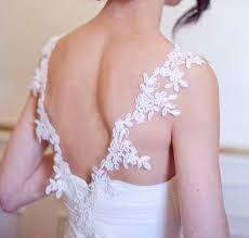 Detachable Appliqued Lace Wedding Gown Straps These Lovely Delicate Straps Would B Strappy Wedding Dress Wedding Dress Accessories Wedding Dresses With Straps