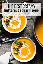 The Best Creamy Butternut Squash Soup Recipe In 2020 Butternut Squash Recipes Soup Squash Soup Recipe Vegan Butternut Squash Soup