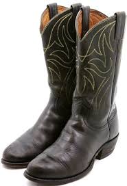 Black And White Cowboy Boots Mens Justin White Label Mens Cowboy Boots Size 8 5 E Black Leather Vintage Boot Usa Trajes