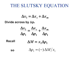 Hicks Slutsky Income And Substitution Effect