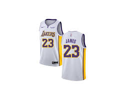 A complete gameday changer based on the authentic nba jersey, the association edition swingman jersey (los angeles lakers) men's nike nba connected jersey lets you rep your team while helping keep you. Lebron James Men S Los Angeles Lakers 23 Authentic White Association Edition Jersey