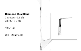 Diamond vhf uhf dual band antenna. Diamond Antenna Sg7500a Dualband Mobile Antenna