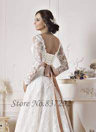 Gown City Dresses Picture More Detailed Picture About Gorgeous White Lace Long Sleeve Wedding Dresses A Line Kleid Hochzeit Brautkleid Lange Armel Brautkleid