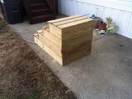 See more ideas about wooden stairs, stairs, staircase design. Unique Wooden Portable Steps For Your Travel Trailer Wooden Pool Portable Pools Backyard Trampoline