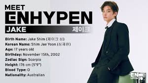 Enhypenupdates Jae Yoon Jake Sim Jake