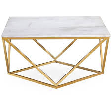 Marble Gold Cocktail Coffee Table 540 Liked On Polyvore Featuring Home Furniture Tables Marble Coffee Table Marble Cocktail Table Geometric Coffee Table