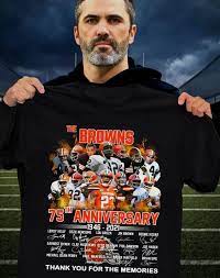 Amazon's choice for cleveland browns shirts for men. Cleveland Browns 75th Anniversary 1946 2021 Shirt Hoodie Tank Top Tagotee