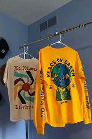 Mr Natural Peace On Earth Long Sleeve Tee Shirt Design Inspiration Long Sleeve Tees Streetwear Tshirt