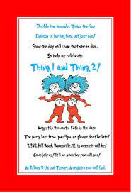 Dr Seuss Thing 1 Thing 2 Baby Shower 2nd Baby Showers Dr Seuss Baby Shower Decorations Baby Shower