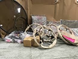 Some of the featured items are: Hampton Bay Riverbrook Espresso Brown 5 Piece Steel Outdoor Patio Padded Swivel Sling Round Glass Top Outdoor Dining Set See Pics Kx Real Deals Newport Auction Wholesale Tools Pallets Plus Bathroom Furniture