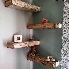 Amazing Shabby Chic Style Images Repin Wood Corner Shelves Wood Floating Shelves Reclaimed Wood Floating Shelves