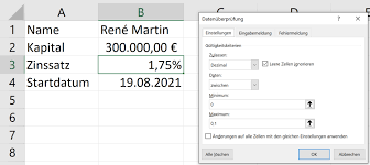 Zahl steigen (passer composé mit être). Excel Nervt
