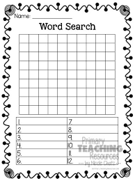 Kids, as well as adults, love these word searches. Freebie Make Your Own Word Search Template Spelling Words Word Find Kindergarten Word Search