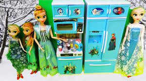 Unboxing frozen kitchen set | #snv12. Frozen Kitchen Set Frozen Kitchen Toys With Elsa Ana Elsia And Ania Youtube