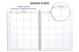8 Subject Daily Lesson Planner Teachers Organizer With