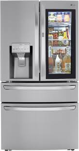 Double door fridge size cm conversion to inches. Lg Lrmvs3006s 36 Inch Smart French Door Craft Ice Refrigerator With 29 5 Cu Ft Capacity Instaview Door In Door Full Convert Drawer Dual Ice Maker Child Lock Door Alarm Smart Cooling Plus Wifi And Energy