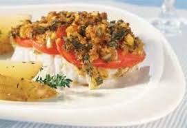 Steinbeisserfilet Mit Tomaten Krauterkruste Und Kartoffelspalten Rezept Rezept Kartoffelspalten Steinbeisserfilet Kartoffelspalten Rezept