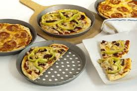 Set Of Four 8 Inch Perforated Pizza Pans With Woodfiber Peel And Pizza Cutter All Four 8 Pans Are Commercial Quality And F Cooking Fun Cooking Cooking Basics