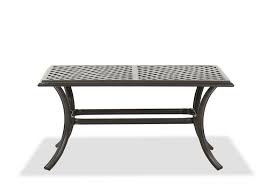 Casual Patio Coffee Table In Brown Mathis Brothers Furniture In 2020 Coffee Table Aluminum Coffee Table Table