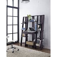 Bookcase organizes and tracks book collections of any kind and size. Altra Furniture Ladder Bookcase With Desk In Espresso Finish Walmart Com Walmart Com
