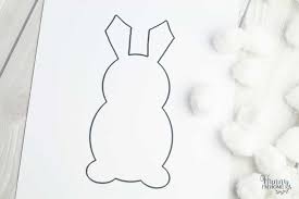 All you have to use are scissors, a brown paper bag (or another color if you have), crayons glue stick, the bunny template (find below), and a white sheet of paper. Adorable Printable Hopping Bunny Craft For Preschoolers Hunny I M Home