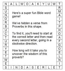 Click for more bible games for adults. Bible Games And Puzzles Try These Puzzling Proverbs