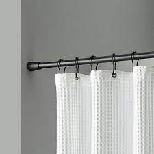 What are the shipping options for shower curtain rods? 72 Rust Resistant Shower Curtain Rod Black Made By Design Black Shower Curtains Shower Curtain Rod Curtain Rods