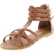 ANNA Mavis-8 Women Buckle Zip Gladiator Sandal