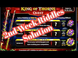 How to get free invisible cue and magic season quest aratar in 8 ball pool (not working now). 2nd Week Riddles Solution In 8 Ball Pool Youtube