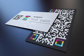 Qr Code Business Card Qr Code Business Card Business Card Template Design Business Cards Creative Templates