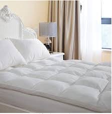 Durable Premium Hotel Quality Mattress Topper Overfilled Down Alternative Fiber Mattress Topper Thick Mattress Topper Quality Mattress Mattress Pad Cover